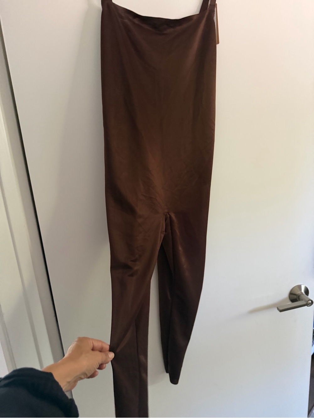 NWT SKIMS Barely There Shapewear Low Back catsuit Cocoa size Large